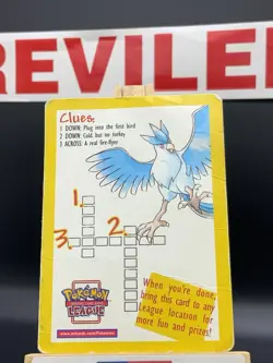 Pokemon Wotc Legendary Birds Promo Crossword Puzzle - Used - Damage - Image 2