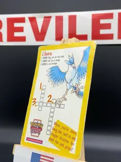 Pokemon Wotc Legendary Birds Promo Crossword Puzzle - Used - Damage - Image 3