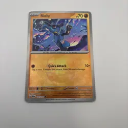 Pokemon Riolu Master Ball Pattern Sv: Prismatic Evolutions 050/131 Holo NM - Image 1