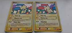 MINUN (4/17) & PLUSLE (5/17) POKEMON RARE HOLO FOIL 2006 POP SERIES 3 PROMO - Image 1