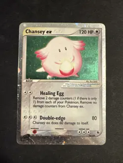 Chansey ex 96/109 Ruby and Sapphire Holo Ultra Rare Pokemon Card - Image 1