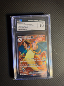 Charizard ex 185/165 Sv2a: Pokemon Card 151 Holo (Japanese) - CGC 10 - Image 1