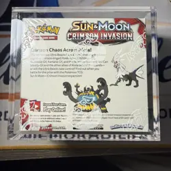 Pokemon TCG - Sun & Moon Crimson Invasion Booster Box W/ Acryllic (1) - Image 2
