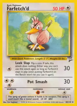 Farfetch'd 40/130 Uncommon | Base Set 2 | Pokemon Card - Image 1