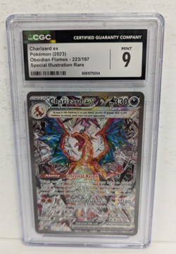 Charizard ex Pokemon 2023 Obsidian Flames 223/197 Special Illustration Rare CGC7 - Image 1