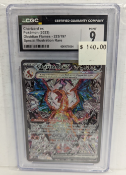 Charizard ex Pokemon 2023 Obsidian Flames 223/197 Special Illustration Rare CGC7 - Image 3