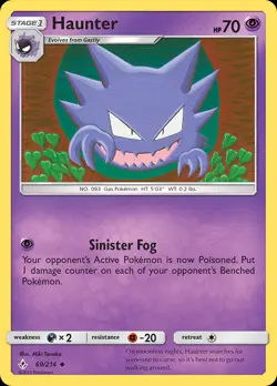 Haunter 69/214 Uncommon | Unbroken Bonds | Pokemon Card - Image 1