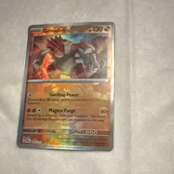 Pokemon Groudon Promo Holo Card 049/131 2025 130 HP Master ball - Image 1