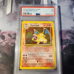 2000 Pokemon Game Italian Charizard-Holo #4 PSA 1 POOR - Image 1
