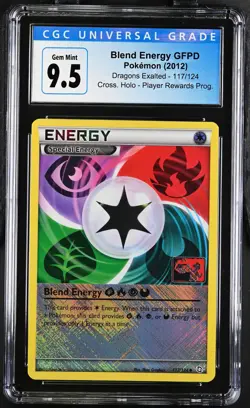 2012 Pokemon Dragons Exalted Blend Energy GFPD Player Rewards CGC 10 #117/124 - Image 1