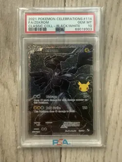 Zekrom #114/114 - PSA 10 - 2021 Celebrations Pokemon - 25th Anniversary TCG - Image 1