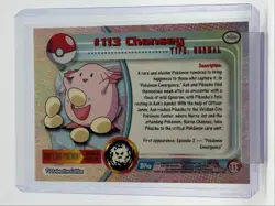 CHANSEY 1999 TOPPS POKEMON TV ANIMATION SERIES 2 BLUE LOGO A 113 Q0899 - Image 2