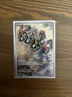 Pokemon TCG Cyclizar Paradox Rift 215/182 Holo Illustration Rare - Image 1