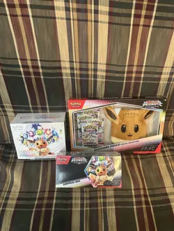 POKEMON Prismatic Evolutions BUNDLE - ETB, Pouch Coll., Surprise Box - *SEALED* - Image 1