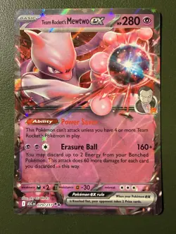 Pokemon TCG Team Rocket's Mewtwo ex 79/217 Ascended Heroes ME2.5 Holo NM - Image 1
