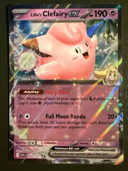 Pokemon TCG Lillie's Clefairy ex 76/217 Ascended Heroes Holo NM - Image 1