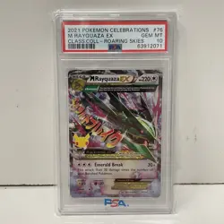 2021 Pokemon Celebrations Mega M Rayquaza EX #76/108 PSA 10 Classic Collection - Image 1