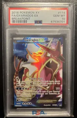 PSA 10 Gyarados EX 114/122 Full Art Pokemon XY Breakpoint Shiny ✨ - Image 1