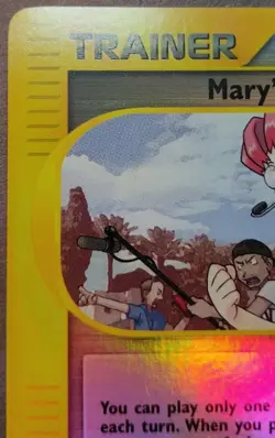Pokemon Expedition Set Uncommon Reverse-Holo "Mary's Impulse" 142/165 (English) - Image 3