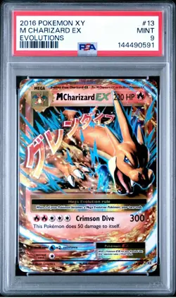 2016 Pokemon XY Evolution - 13/108 Mega CHARIZARD 💎 New Cert! PSA 9 - Image 1