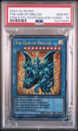 YuGiOh Obelisk The Tormentor Metal Card PSA10 Japan Made Limited Collector - Image 1