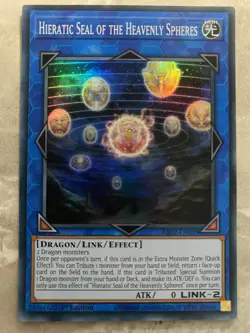 Yugioh - Hieratic Seal of the Heavenly Spheres - RA02-EN039 - Super Rare 1st Edi - Image 1