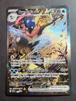 Pokemon Greninja EX SVP 132 Scarlet & Violet Black Star Promo - Image 1