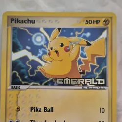 Pokemon Pikachu 60/106 EX Emerald Reverse Holo 2005 Card - Image 3