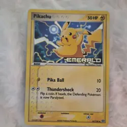 Pokemon Pikachu 60/106 EX Emerald Reverse Holo 2005 Card - Image 4