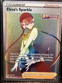 Pokemon Fusion Strike Elesa's Sparkle Secret Rare Trainer Card 275/264 NM - Image 1