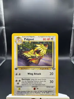 Pokemon Card TCG 1st Edition Pidgeot Jungle Holo Rare 8/64 Vintage WOTC LP/MP - Image 4