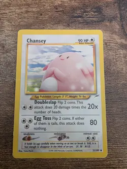 Pokemon TCG Chansey Uncommon Neo Destiny 31/105 - Image 1