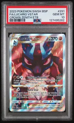 Lucario VSTAR SWSH291 PSA 10 Pokemon TCG - Image 1