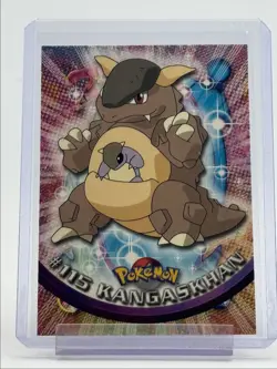 KANGASKHAN 1999 TOPPS POKEMON TV ANIMATION SERIES 2 BLUE LOGO A 115 Q0899 - Image 1