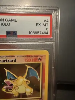 2000 POKEMON BASE SET 2 #4 CHARIZARD-HOLO PSA 6 - Image 3