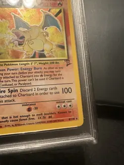 2000 POKEMON BASE SET 2 #4 CHARIZARD-HOLO PSA 6 - Image 4