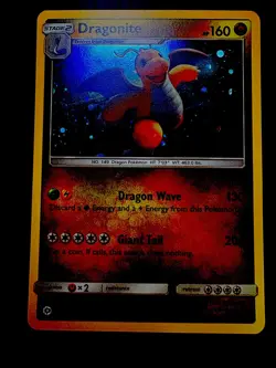 Pokemon TCG Dragonite Sun & moon Base Set 96/149 Holo Rare Card NM - Image 2