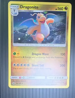 Pokemon TCG Dragonite Sun & moon Base Set 96/149 Holo Rare Card NM - Image 3