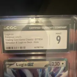 Pokemon Lugia ex Trading Card Game Classic 017/034 Classic CGC 9 Holo Card - Image 4