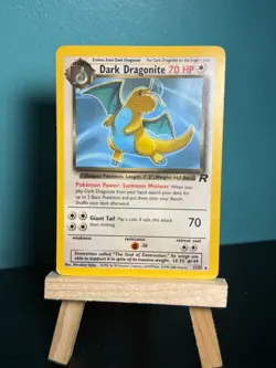 1st Edition Dark Dragonite 22/82 Team Rocket Pokemon Card WOTC Rare LP - Image 1