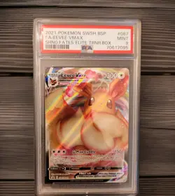 2021 Pokemon - Eevee VMAX SWSH087 Shining Fates - Elite Trainer Box Promo- PSA 9 - Image 1