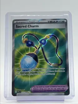 SACRED CHARM 2025 POKEMON PHANTASMAL FLAMES ULTRA RARE B 122/094 Q6011 - Image 1