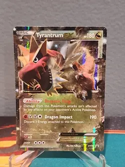 Tyrantrum EX XY70 Black Star Promo Pokemon Card MP See Description - Image 1