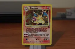 Pokemon Charizard 4/130 Base Set 2 Holo Rare 120 HP English Card - Image 1