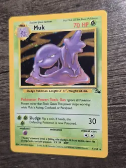 Muk 13/62 Holo Fossil - Pokemon Card - Image 1