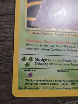 Muk 13/62 Holo Fossil - Pokemon Card - Image 2