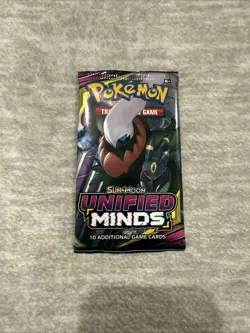 Pokemon TCG Sun & Moon Unified Minds Booster Pack Darkrai & Umbreon Art - Image 1