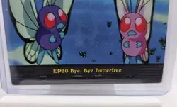 EP20 Bye, Bye Butterfree Pokemon Topps Series 2 Card LP front/MP back - Image 3