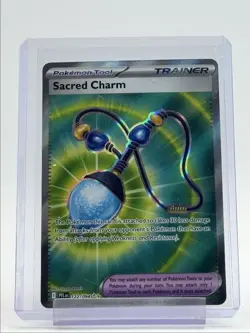 SACRED CHARM 2025 POKEMON PHANTASMAL FLAMES ULTRA RARE A 122/094 Q6011 - Image 1