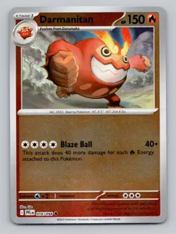 Reverse Holo Darmanitan 016/094 Uncommon Phantasmal Flames Pokemon - Image 1